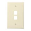 Leviton Number of Gangs: 1 High-Impact Nylon, Smooth Finish, Light Almond 41091-2TN